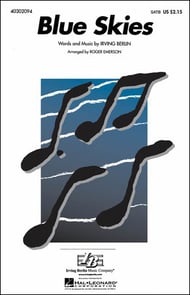 cover Blue Skies SATB choral sheet music cover